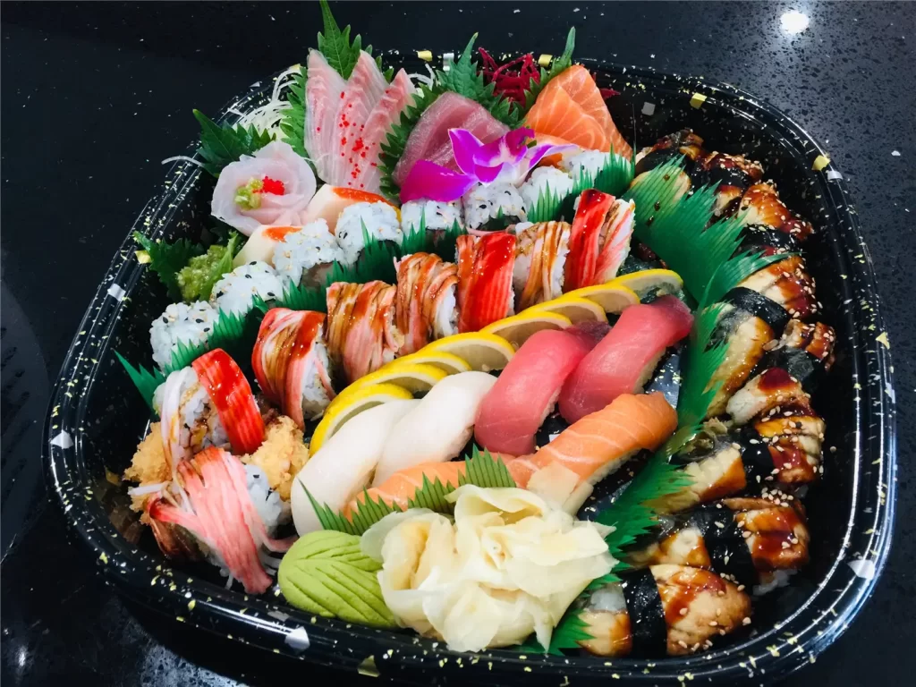 Luxury mixed sushi sashimi platter at Sakura，a Japanese Restaurant in Willis